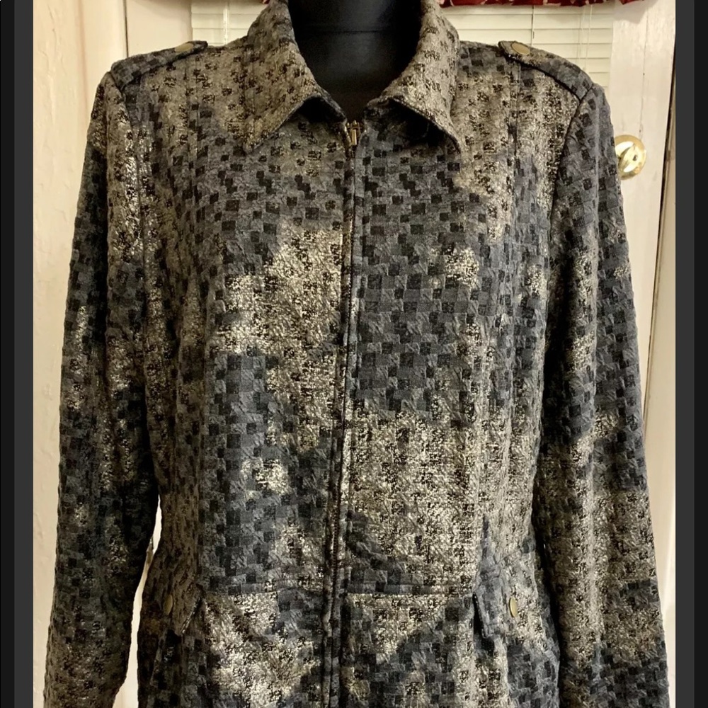 ERIN LONDON Zipper Jacket.  Size 16w